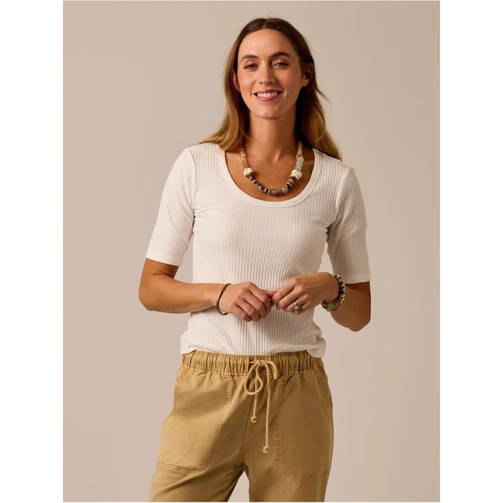 Carve Designs Asher Rib Scoop Neck Top - NWOT
